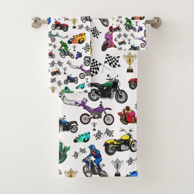 Cool Motorcycle Illustrations Motif (En situation)