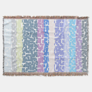 COOL Multicolor grün/grau/beige/rosa/Lila/blau Decke