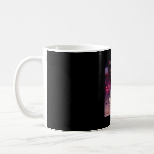 Cool mummy drinking iced coffee halloween coffee kaffeetasse (Links)