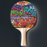 Cool Music Graffiti Tischtennis Schläger<br><div class="desc">Das ist ein sehr Cooles Graffiti Ping Pong Paddel. Sie WÄHLEN Schwarz oder Rot für die leere Seite aus!</div>