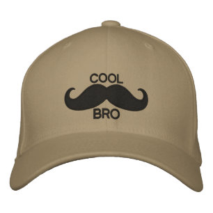 COOL Mustache BRO Bestickte Baseballkappe