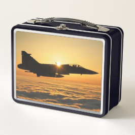 Cool Navy Jet Metall Brotdose
