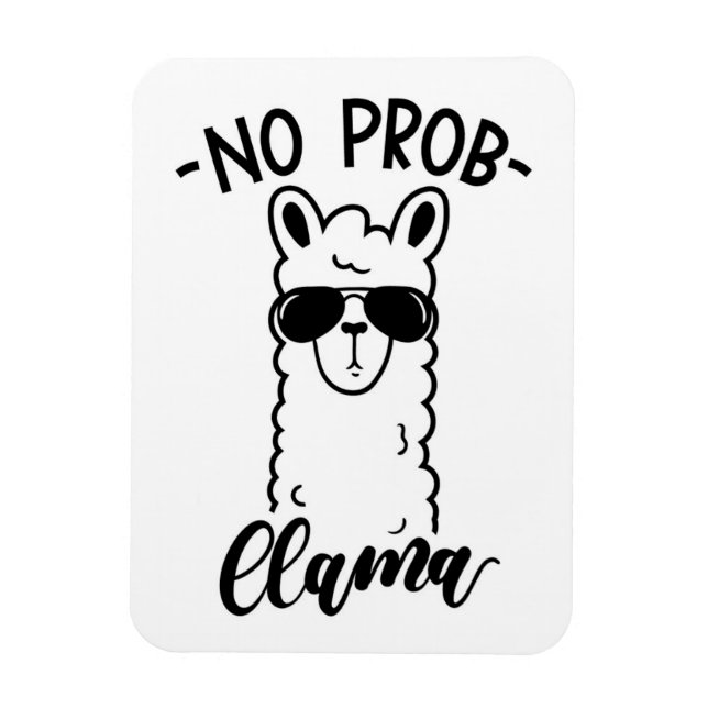 Cool No Prob Llama Magnet (Vertikal)
