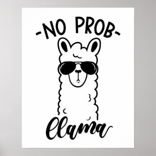 Cool No Prob Llama Poster