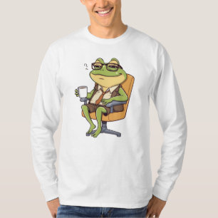 Cool-Office-Frosch-Kaffee T-Shirt