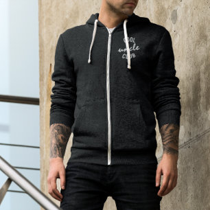 Cool Onkel Club   Monogram bestickt Bestickter Hoodie