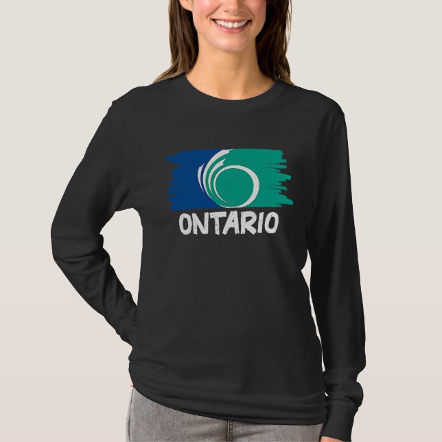 Cool Ontario Flag T-Shirt (Vorderseite)