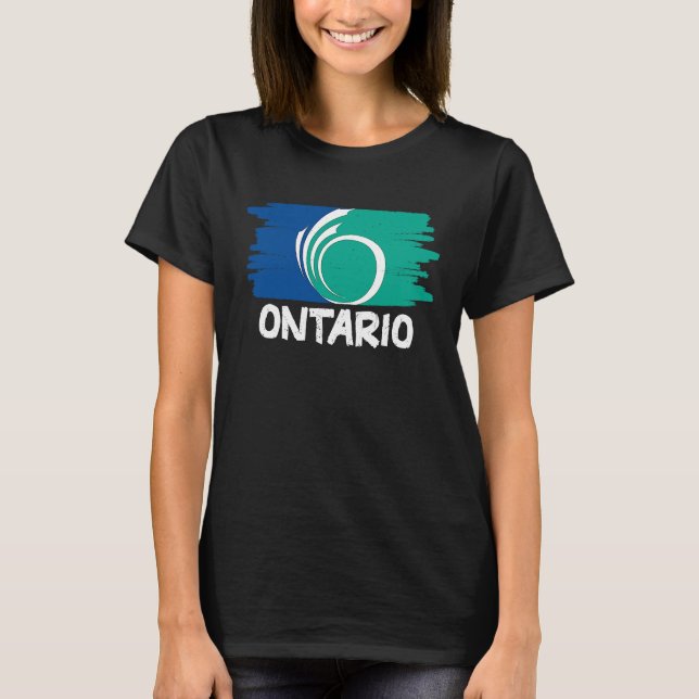 Cool Ontario Flag T-Shirt (Vorderseite)