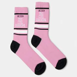 Cool Opa Personalisiert Rosa Socken