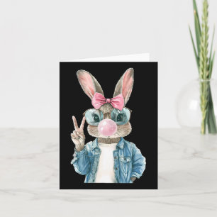 Cool Ostern Bunny Blow Bubble Gum Rabbit Egg Jagd Karte