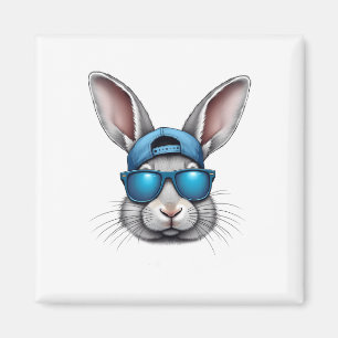 Cool Ostern Sonniges Gesicht mit Sungles Men Boys  Magnet