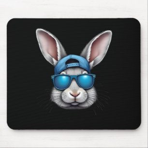 Cool Ostern Sonniges Gesicht mit Sungles Men Boys Mousepad