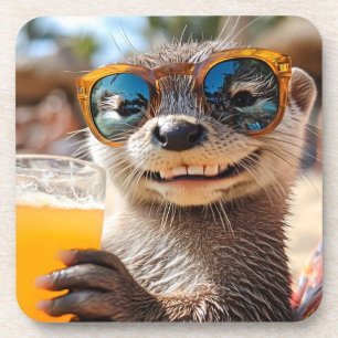 Cool Otter Getränkeuntersetzer