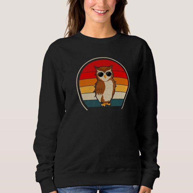 Cool Owl Retro Sweatshirt (Vorderseite)