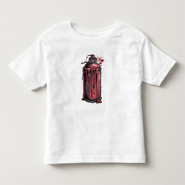Cool Paint Drip Spray Can T-Shirt for Boys – Stree (Vorderseite)