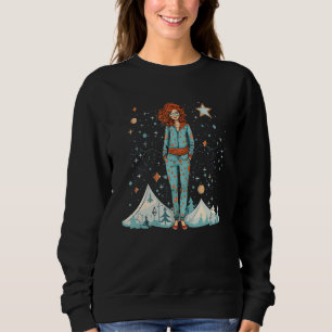 Cool Pajama Girl in der Wintersaison Sweatshirt