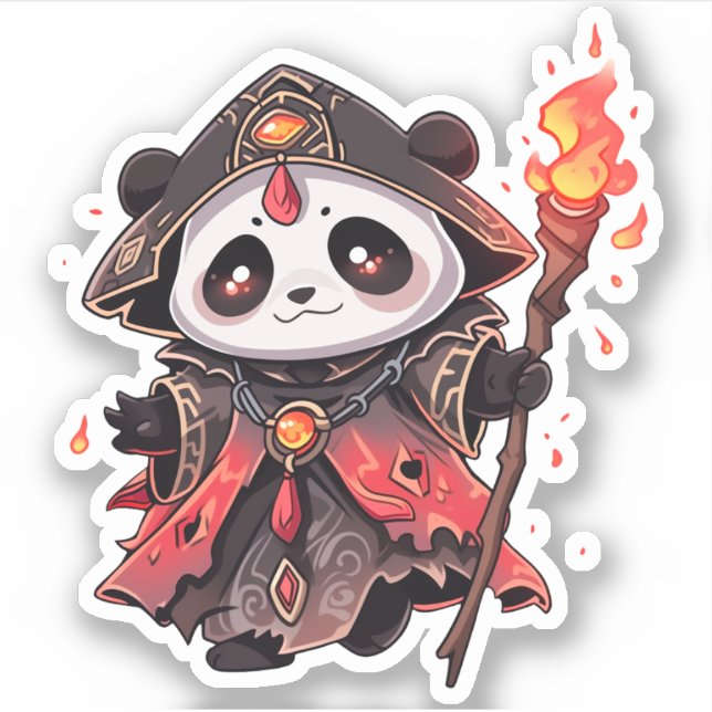 Cool Panda - Feuerdemo-Assistent Aufkleber (Vorderseite)
