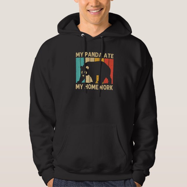 Cool Panda For Kids Boys Panda Bear Animal  Zookee Hoodie (Vorderseite)