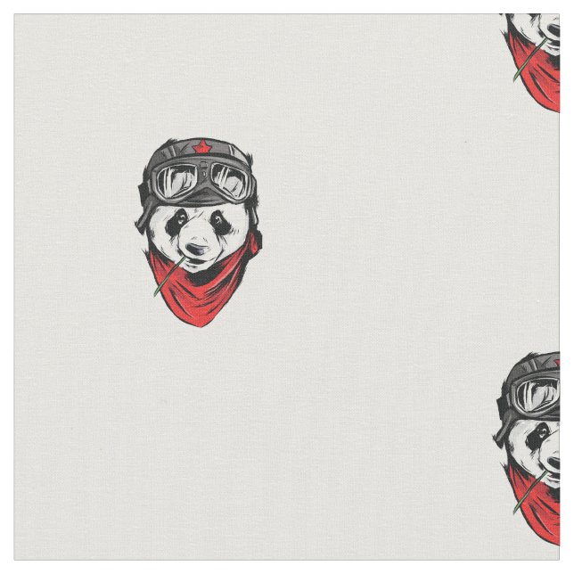 Cool Panda Stoff (Nahaufnahme)