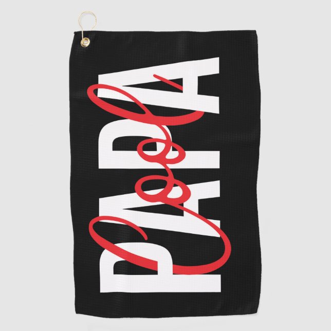 Cool Papa Golfhandtuch (Vorderseite)