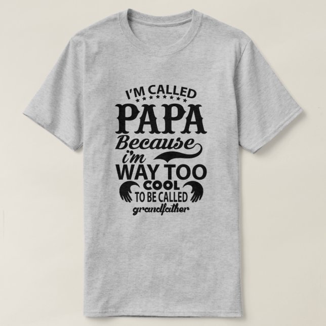 Cool Papa Men-T - Shirt (Design vorne)