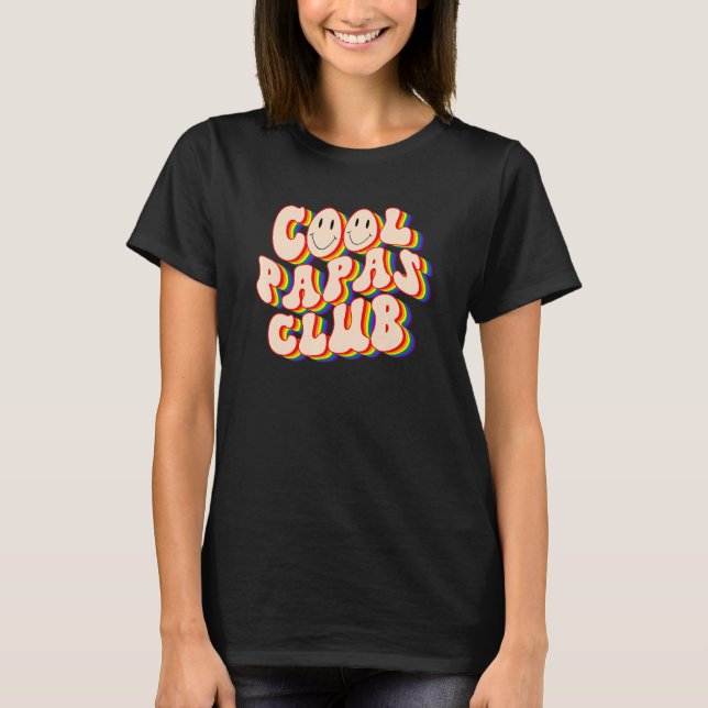 Cool Papas Club LGBTQ Pride Gay Pride Rainbow LGBT T-Shirt (Vorderseite)