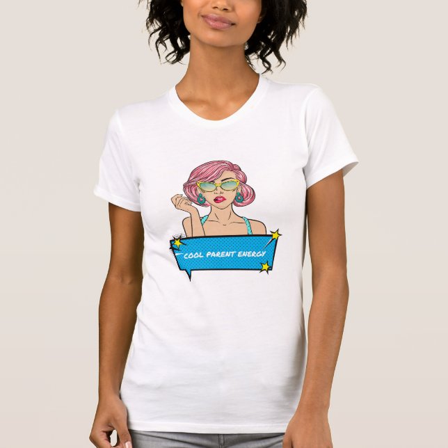 Cool Parent Energy Awesome Parenting T-Shirt (Vorderseite)