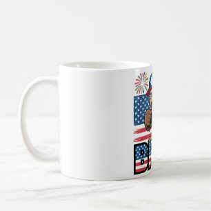 Cool Patriotic Eagle Bruh Design Kaffeetasse