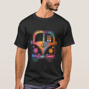 Cool Peace Amp Liebe Pitbull in Hippie Bus T-Shirt