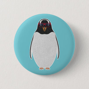 COOL PENGUIN BUTTON