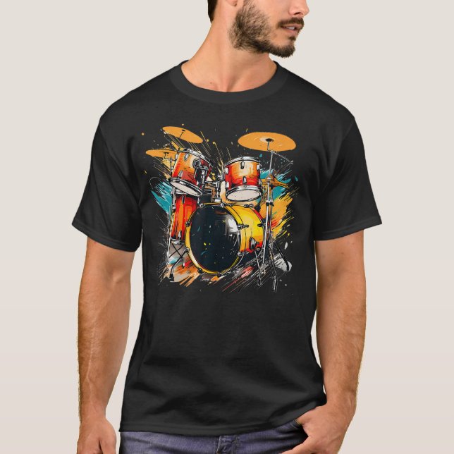 Cool Percussion Instrument For Beat And Drums Love T-Shirt (Vorderseite)