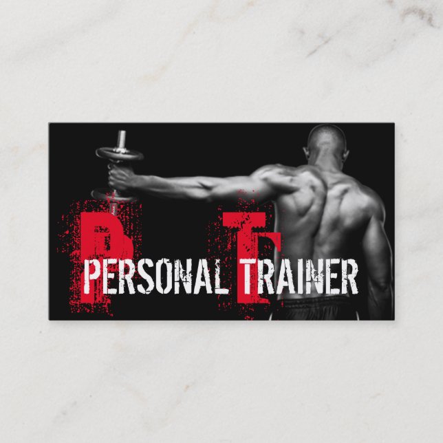 Cool Personal Trainer Salle de gym Carte de visite (Devant)