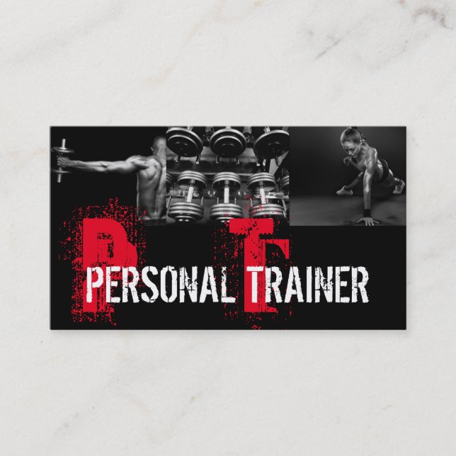 Cool Personal Trainer Salle de gym Carte de visite (Devant)