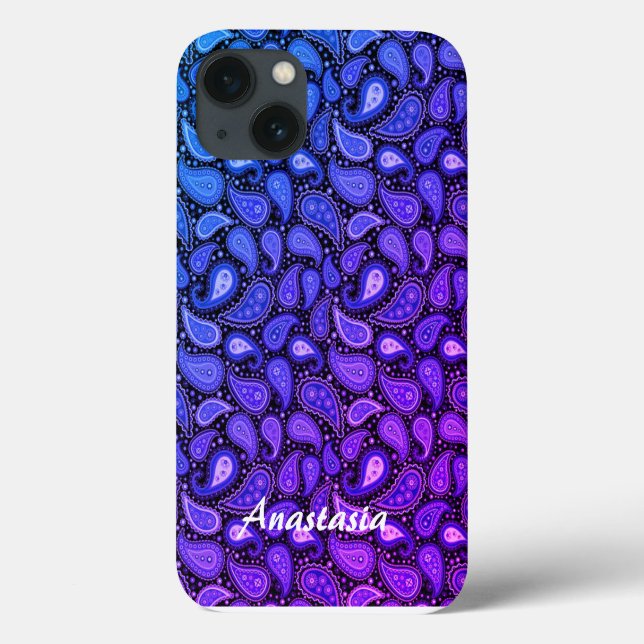 Cool, Phantastisch, blau-Lila Case-Mate iPhone Hülle (Rückseite)