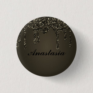Cool, Phantastisch, schwarz Funkelnd, wie Ihr Name Button