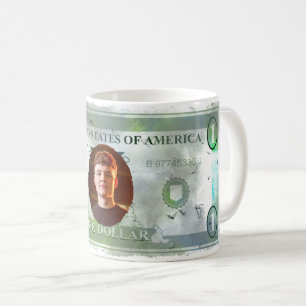 COOL ! Photo Mug personnalisé — Faux Dollar Bill D