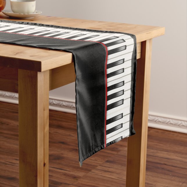 Cool Piano Party Musikliebhaber Tischläufer (Beispiel)