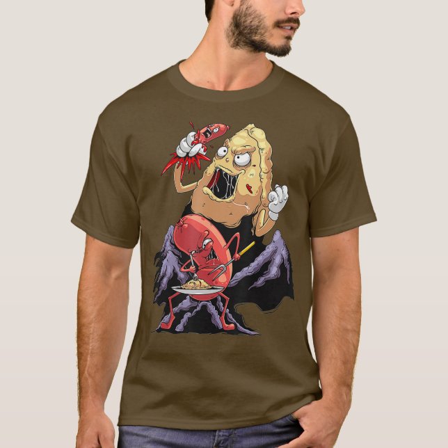 Cool Pierogi und Kielbasa Polnischer Lebensmittels T-Shirt (Vorderseite)