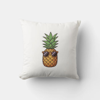 Cool Pineapple with Sunglasses Kissen