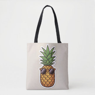 Cool Pineapple with Sunglasses Tasche