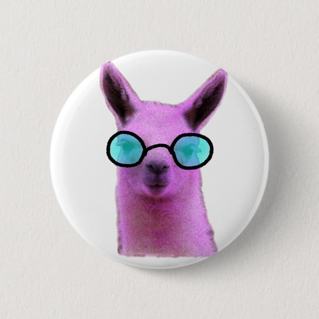 Cool Pink Llama! Button (Vorderseite)