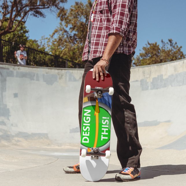 COOL ! Planche à skateboard - 8" - Personnalisé (Extérieur 2)