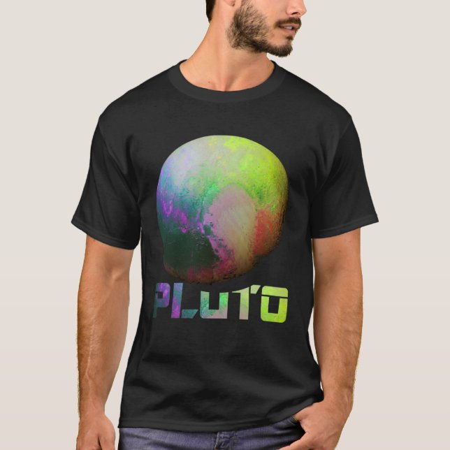 Cool Pluto Dwarf Planet Kuiper Belt Astronomy T-Shirt (Vorderseite)