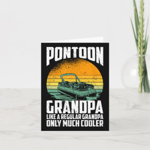 Cool Pontoon Grandpa - Kapitän von Funny Pontoon Karte