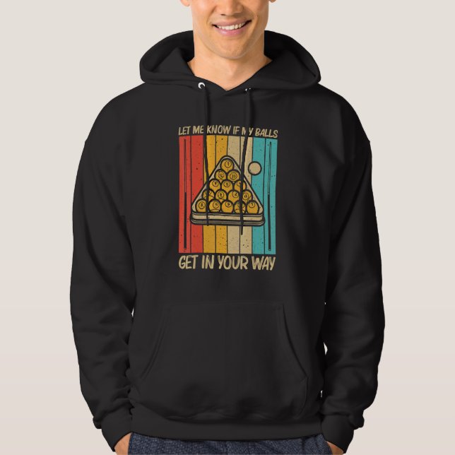 Cool Pool For Men Women Snooker Billiards 8 Ball P Hoodie (Vorderseite)