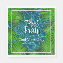 Cool Pool Party Palm Blätter