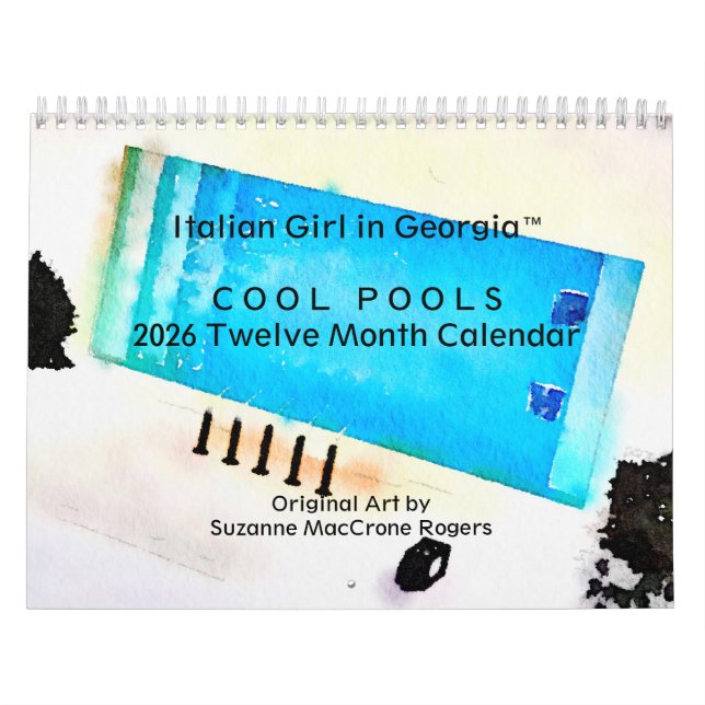 Cool Pools - 2026 Zwölf-Monatskunstkalender Kalender (Titelbild)