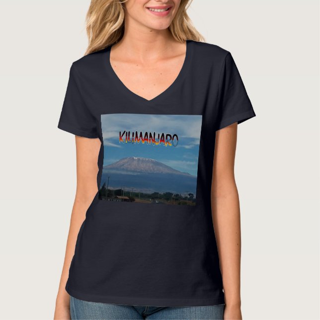 Cool Populäre Walkable Climbable Mount Kilimanjaro T-Shirt (Vorderseite)