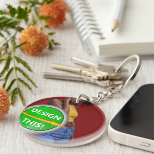 COOL ! Porte - clé - Cercle acrylique (double face