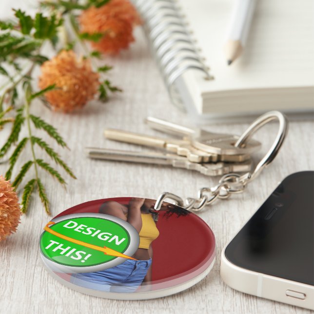 COOL ! Porte - clé - Cercle acrylique (double face (Devant droit)